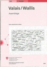 Landeskarte der Schweiz Valais