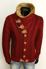 LEIF NELSON STRICK JACKE SWEATJACKE WINTER DICK RARE INDIGO VINTAGE COAT VSCT XL