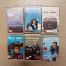 7 Stück Knight Rider MC Kassette 1,2 4,9,11,18,19 TOP / Kitt / David Haselhoff 