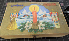 Wunderschöne alte Stollwerck Schokolade  Holzkiste Engel Motiv