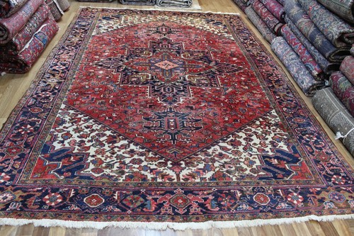 Antiker heriz teppich mit - heriz,