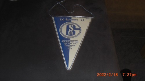 Schalke wimpel 70er 80er j - wimpel,