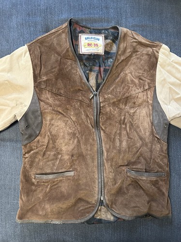 Vintage wildleder jacke - wildleder,