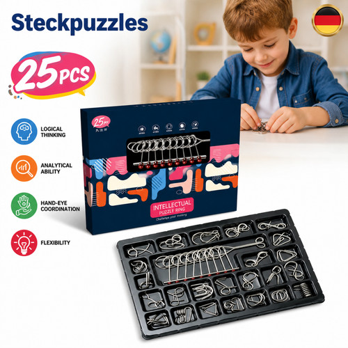 Verriegelungsring puzzle - puzzle, 25