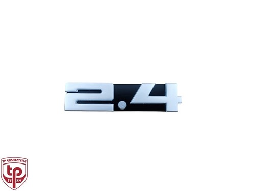 Schriftzug in silber - in,