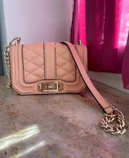 Rebecca Minkoff Mini Tasche Handtasche Crossbody rosa rose Leder Umhängetasche