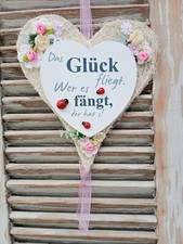 Deko Herz  Sisal-Holz