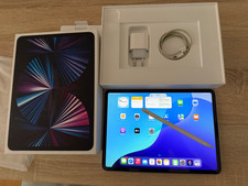 11" iPad Pro 2021 Wi-Fi + Cellular 256 GB – Silber MHW83FD/A