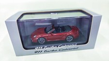Porsche 911 Turbo Cabrio Modell 1:43 NEUWARE Modellauto Cabriolet rubin rot