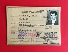 Fussball Spiel Ausweis BSG