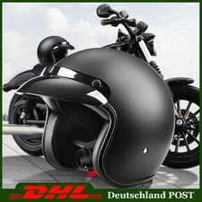 NEU Motorradhelm Matt Schwarz