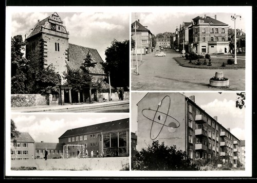 Coswig kirche schulgebäude - coswig,,