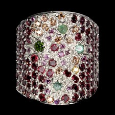 925 Sterling Silber Ring Rund