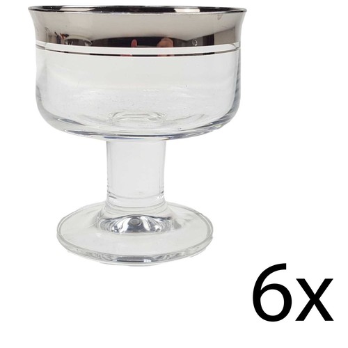 6er set platinrand - 6er,