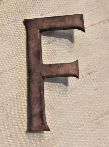 Vintage alte kupfer buchstaben - vintage,