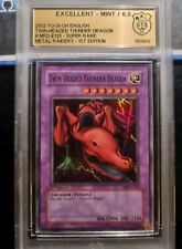 Yugioh "Twin-Headed Thunder Dragon" MRD-E120 GSG Grading 6.5 Ex-NearMint