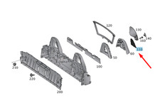 Mercedes-Benz SLK R172 Überrollbügel Zugluftanschlag A17286800099051 NEU ORIGINAL