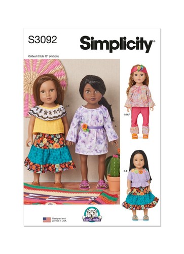 Simplicity 3092 puppen - simplicity,