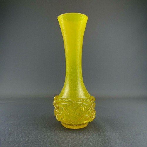 Vase schaumglas gelb - schaumglas,,
