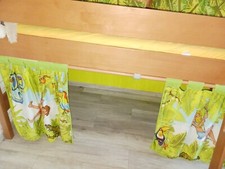 Paidi Hoch- und Jugendbett inkl. Leiter, Lattenrost, Matratze, Vorhängen