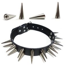 Nietenhalsband Choker Killernieten 28mm mit 18 Nieten 2-reihig Gothic Punk Rock