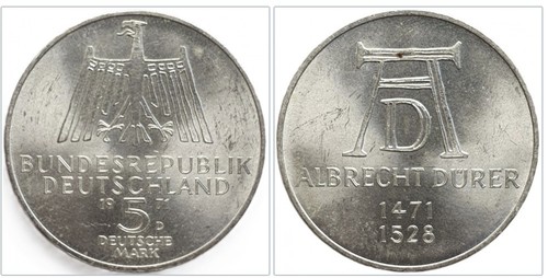 Brd deutsche mark 1971 - 5,