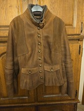 Schaffelljacke kurz rehbraun - schaffelljacke,
