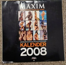 #KULT #RAR: Erotischer Kalender Maxim 2008 sexy Girls die 12 schönsten Frauen 