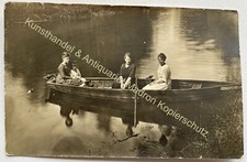 orig. Photo postcard rowing