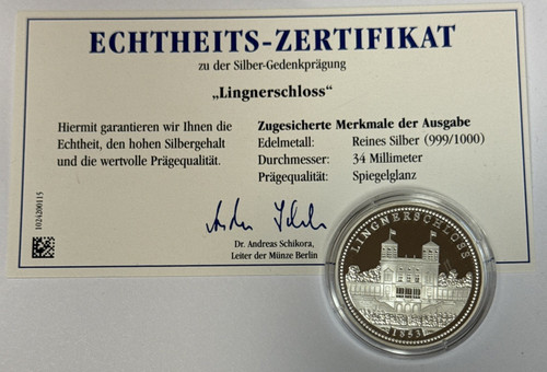 Silber gedenkprägung - -,