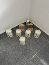 8 schöne, antike Vorratsdosen