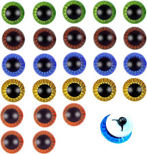 Sicherheitsaugen für Häkeltiere 25 Stück 15mm Kunststoff Knopfaugen Annähen für