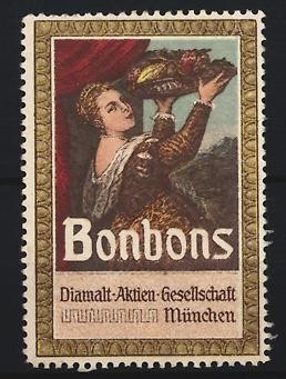 Reklamemarke münchen diamalt - reklamemarke,