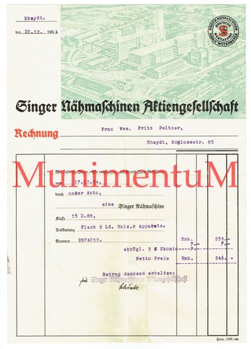 Singer nähmaschinen g - nähmaschinen, a.g