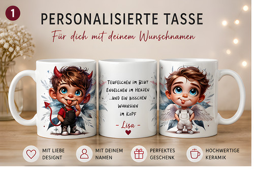 Personalisierte tasse mit name - tasse,
