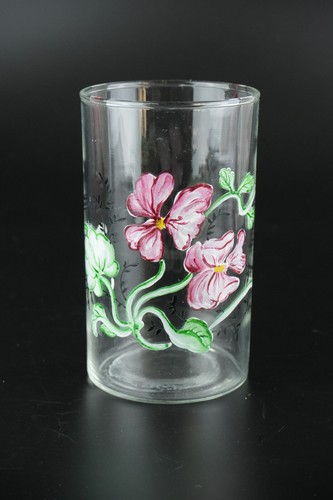 Antikes handbemaltes trinkglas - antikes,
