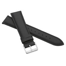 MARCHEL Lederarmband LLB Premium Glatt Silber Gold Schließe Uhrenarmband Uhr