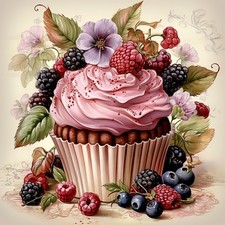 Wandbild muffin cupcake - muffin,