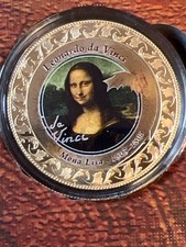 Leonardo da Vinci - Mona Lisa 1503-1506 - 33 mm vergoldet PP Proof