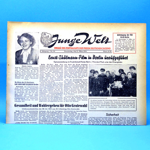 Junge welt 1954 - junge, 11.03.1954