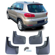 Schmutzfänger Set vorne und hinten Schwarz für VW Tiguan 1 5N 07-18