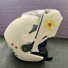 F19 MattWhite: Motorrad-Helm