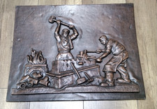 Altes Kupferrelief Wandbild