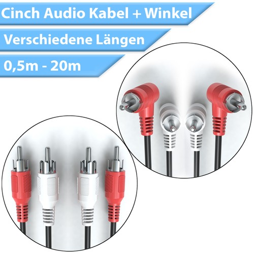 Cinch kabel audio winkel - kabel,