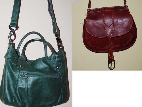 Set damen leder taschen 1x - leder,