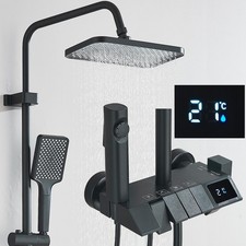 LED Duschsystem Schwarz