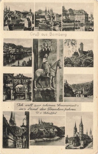 Bamberg gruß aus - ak,