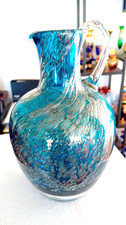 Große schwere Glas Vase