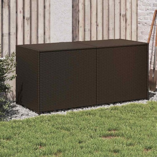 Gartentruhe braun 283l poly - gartentruhe,