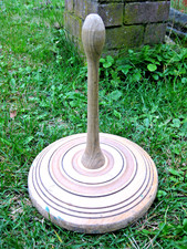 Alter Eisstock Holzstock Deko Vintage Holzeisstock groß Winter Schnee Deko